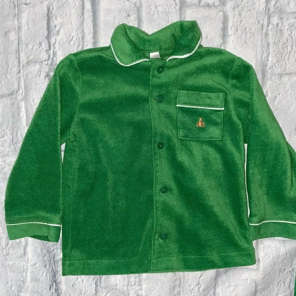 Baby Gap boys 4T 2 piece sleepwear set green